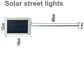 Epistar चिप सौर एलईडी स्ट्रीट लाइट 3.7 ली पो बैटरी के साथ