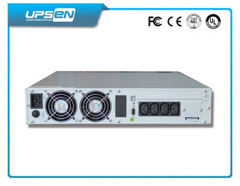 एकल चरण 1kva - डिजिटल एलसीडी स्क्रीन के साथ 10kva उच्च आवृत्ति रैक माउंट यूपीएस