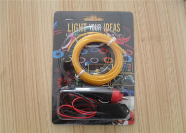 4 मिमी / 5 मिमी Electroluminescent दरवाजा और दीवार के लिए डीसी 12V इन्वर्टर के साथ एल तार एलईडी