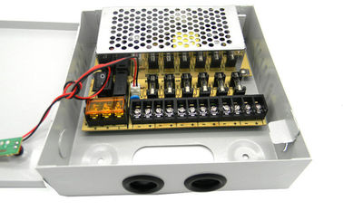 उच्च दक्षता सीसीटीवी बिजली की आपूर्ति AC100-240V 6 चैनल, EN55022 कक्षा बी