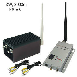 8KM लंबी संचरण रेंज 8 चैनल सीसीटीवी वीडियो transreceiver 1.2Ghz वीडियो प्रेषक