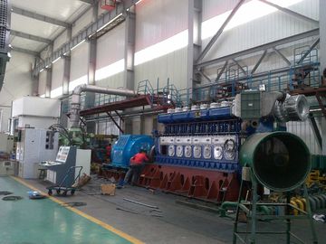60MW बिजली स्टेशन Genset बिजली संयंत्र भारी ईंधन तेल 3 चरण डीजल इंजन निकाल दिया